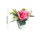 Maxbell Artificial Rose Bunch Artificial Flowers Potted for Gift Wedding Anniversary Rose Red