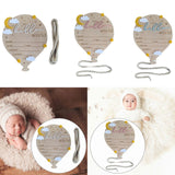 Maxbell Newborn Announcement Sign Keepsake Photography Props Birth Baby Name Plaques White