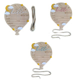 Maxbell Newborn Announcement Sign Keepsake Photography Props Birth Baby Name Plaques White