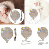 Maxbell Newborn Announcement Sign Keepsake Photography Props Birth Baby Name Plaques White