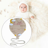 Maxbell Newborn Announcement Sign Keepsake Photography Props Birth Baby Name Plaques Pink