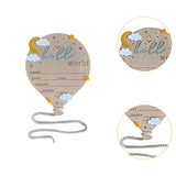 Maxbell Newborn Announcement Sign Keepsake Photography Props Birth Baby Name Plaques Blue