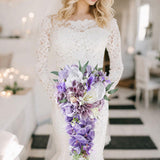 Maxbell Wedding Bouquet Fake Flowers Romantic Anniversary Ceremony Rustic Artificial