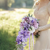 Maxbell Wedding Bouquet Fake Flowers Romantic Anniversary Ceremony Rustic Artificial