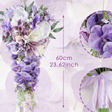 Maxbell Wedding Bouquet Fake Flowers Romantic Anniversary Ceremony Rustic Artificial