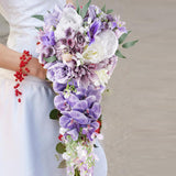 Maxbell Wedding Bouquet Fake Flowers Romantic Anniversary Ceremony Rustic Artificial
