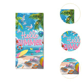 Maxbell Beach Party Decorations Door Cover Photo Backdrop for Birthday Festival Pool