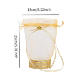 Maxbell 2Pcs Wedding Candy Bags Portable Gift Bags for Celebration Holiday Christmas Round Base