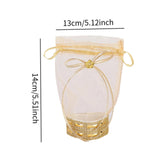 Maxbell 2Pcs Wedding Candy Bags Portable Gift Bags for Celebration Holiday Christmas Heart Base