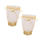 Maxbell 2Pcs Wedding Candy Bags Portable Gift Bags for Celebration Holiday Christmas Heart Base