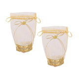 Maxbell 2Pcs Wedding Candy Bags Portable Gift Bags for Celebration Holiday Christmas Heart Base