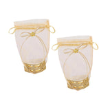 Maxbell 2Pcs Wedding Candy Bags Portable Gift Bags for Celebration Holiday Christmas Heart Base