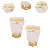 Maxbell 2Pcs Wedding Candy Bags Portable Gift Bags for Celebration Holiday Christmas Heart Base