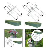 Maxbell Headstone Flower Saddle with Floral Foam Decoration for Lawn Wedding Outdoor 42 cm Saddle