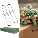 Maxbell Headstone Flower Saddle with Floral Foam Decoration for Lawn Wedding Outdoor 42 cm Saddle