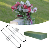 Maxbell Headstone Flower Saddle with Floral Foam Decoration for Lawn Wedding Outdoor 52 cm Saddle