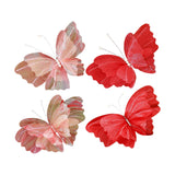Maxbell Wedding Decor Artificial Butterfly Decoration for Outdoor and Indoor Banquet 30cmx41cm Pink