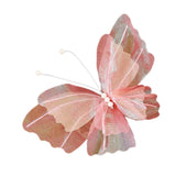 Maxbell Wedding Decor Artificial Butterfly Decoration for Outdoor and Indoor Banquet 30cmx41cm Pink