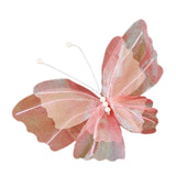 Maxbell Wedding Decor Artificial Butterfly Decoration for Outdoor and Indoor Banquet 30cmx41cm Pink