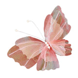 Maxbell Wedding Decor Artificial Butterfly Decoration for Outdoor and Indoor Banquet 30cmx41cm Pink