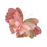 Maxbell Wedding Decor Artificial Butterfly Decoration for Outdoor and Indoor Banquet 40cmx47cm Pink