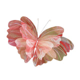 Maxbell Wedding Decor Artificial Butterfly Decoration for Outdoor and Indoor Banquet 40cmx47cm Pink