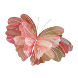 Maxbell Wedding Decor Artificial Butterfly Decoration for Outdoor and Indoor Banquet 40cmx47cm Pink