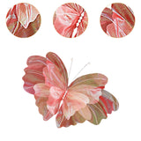 Maxbell Wedding Decor Artificial Butterfly Decoration for Outdoor and Indoor Banquet 40cmx47cm Pink