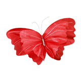 Maxbell Wedding Decor Artificial Butterfly Decoration for Outdoor and Indoor Banquet 40cmx47cm Red