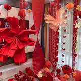 Maxbell Wedding Giant Flower Decoration Wedding Floral Arrangement for Party Holiday Red