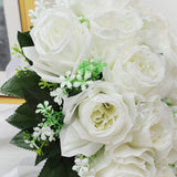 Maxbell Wedding Bouquet Lifelike Decorative Bride Bouquet for Home Anniversary Decor