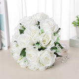 Maxbell Wedding Bouquet Lifelike Decorative Bride Bouquet for Home Anniversary Decor