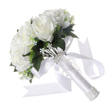 Maxbell Wedding Bouquet Lifelike Decorative Bride Bouquet for Home Anniversary Decor
