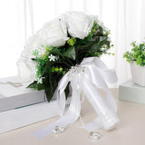 Maxbell Wedding Bouquet Lifelike Decorative Bride Bouquet for Home Anniversary Decor