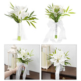 Maxbell Wedding Bouquet for Bride Bridesmaid Bridal Bouquet for Church Wedding Decor Style A