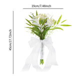 Maxbell Wedding Bouquet for Bride Bridesmaid Bridal Bouquet for Church Wedding Decor Style A
