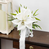 Maxbell Wedding Bouquet for Bride Bridesmaid Bridal Bouquet for Church Wedding Decor Style B