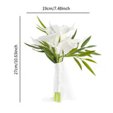 Maxbell Wedding Bouquet for Bride Bridesmaid Bridal Bouquet for Church Wedding Decor Style B