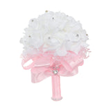 Maxbell Wedding Hand Flower Elegant Artificial Flowers for Ceremony Anniversary Home Pink