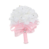 Maxbell Wedding Hand Flower Elegant Artificial Flowers for Ceremony Anniversary Home Pink