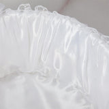 Maxbell Wedding White Flower Basket Romantic for Festive Occasions Anniversary Event