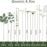 Maxbell 65 Pieces Artificial Eucalyptus Stems Decor for Wedding Farmhouse Restaurant
