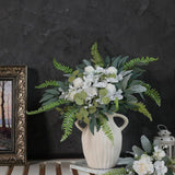 Maxbell Artificial Eucalyptus Leaves Stems Unique DIY Gift for Cafe Home Anniversary Style A