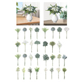 Maxbell Artificial Eucalyptus Leaves Stems Unique DIY Gift for Cafe Home Anniversary Style A