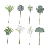 Maxbell Artificial Eucalyptus Leaves Stems Unique DIY Gift for Cafe Home Anniversary Style A
