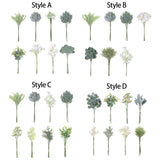 Maxbell Artificial Eucalyptus Leaves Stems Unique DIY Gift for Cafe Home Anniversary Style A