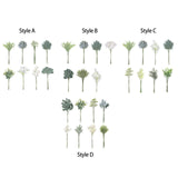Maxbell Artificial Eucalyptus Leaves Stems Unique DIY Gift for Cafe Home Anniversary Style A