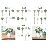 Maxbell Artificial Eucalyptus Leaves Stems Unique DIY Gift for Cafe Home Anniversary Style A