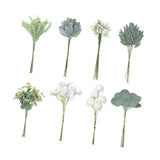 Maxbell Artificial Eucalyptus Leaves Stems Unique DIY Gift for Cafe Home Anniversary Style A