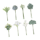 Maxbell Artificial Eucalyptus Leaves Stems Unique DIY Gift for Cafe Home Anniversary Style A